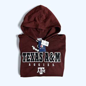 Champion Men's Texas A&M Aggies Fleece Pullover Hoodie Maroon Size XL